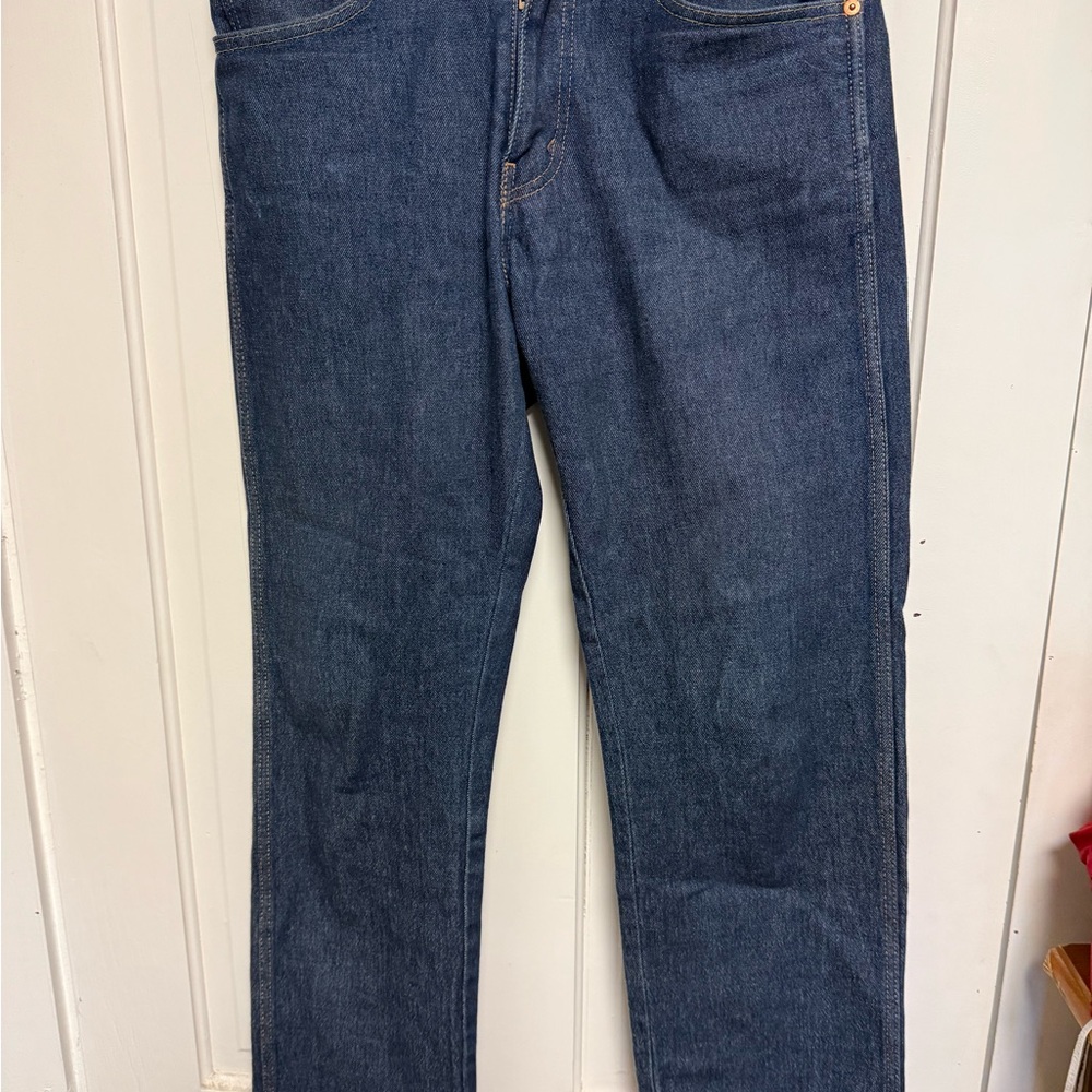 Levi's Men's Straight Fit Dark Blue Jeans